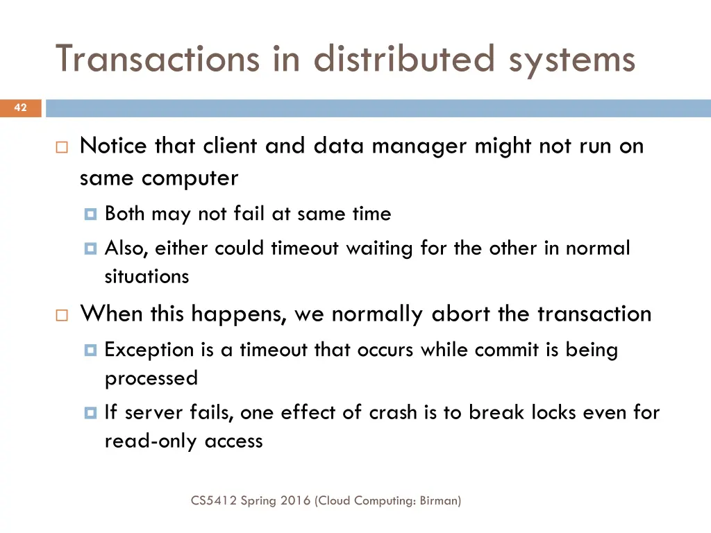 transactions in distributed systems