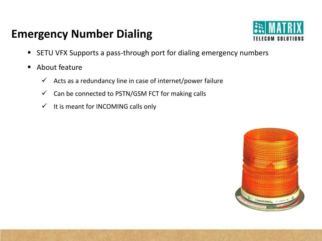 emergency number dialing