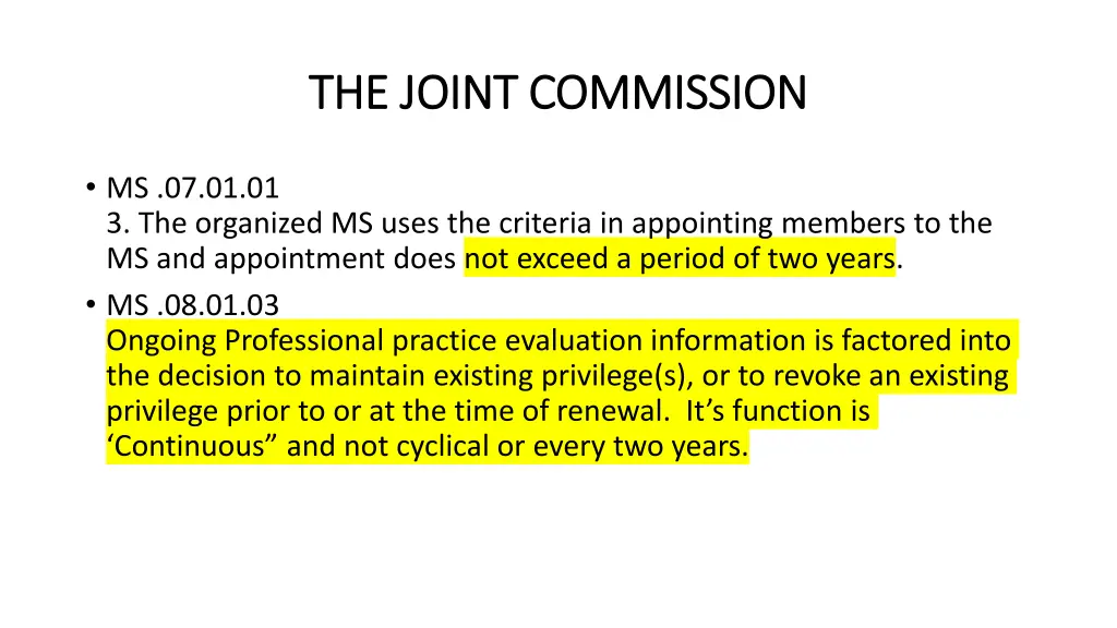 the joint commission the joint commission