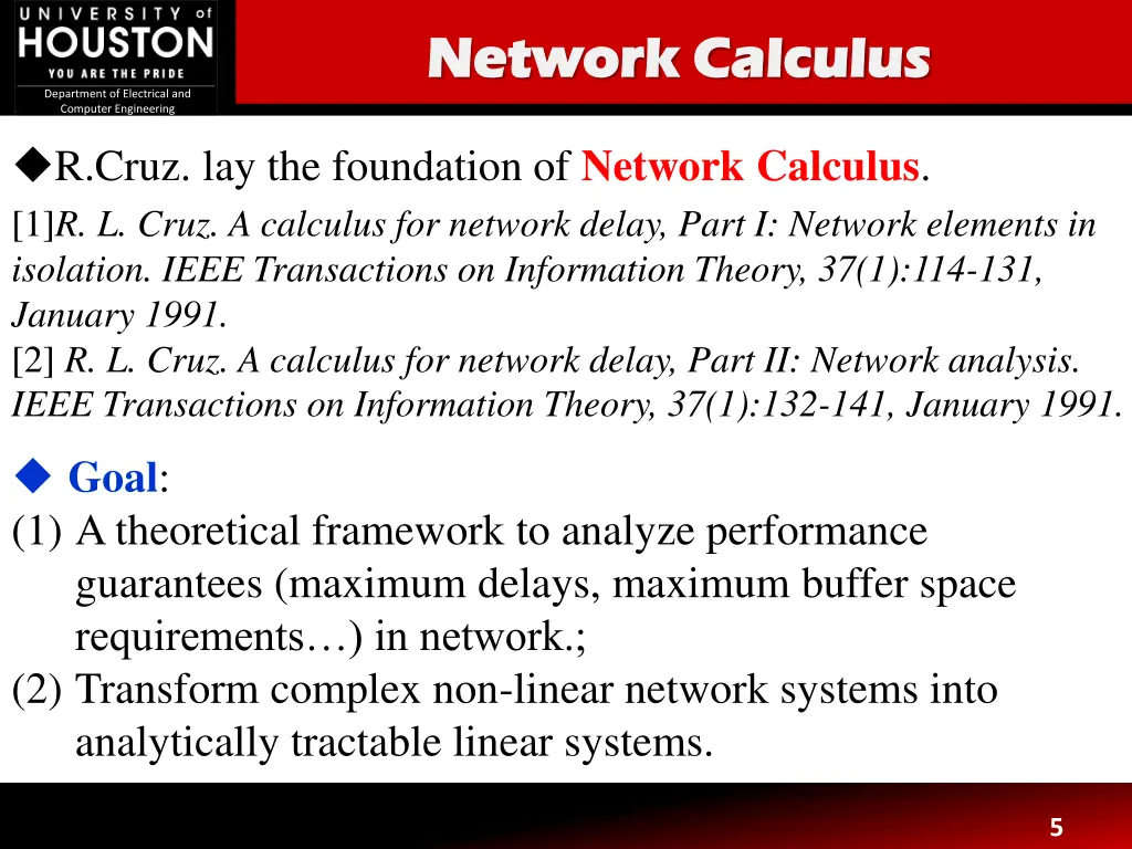 network calculus network calculus