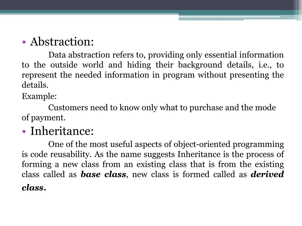 abstraction data abstraction refers to providing