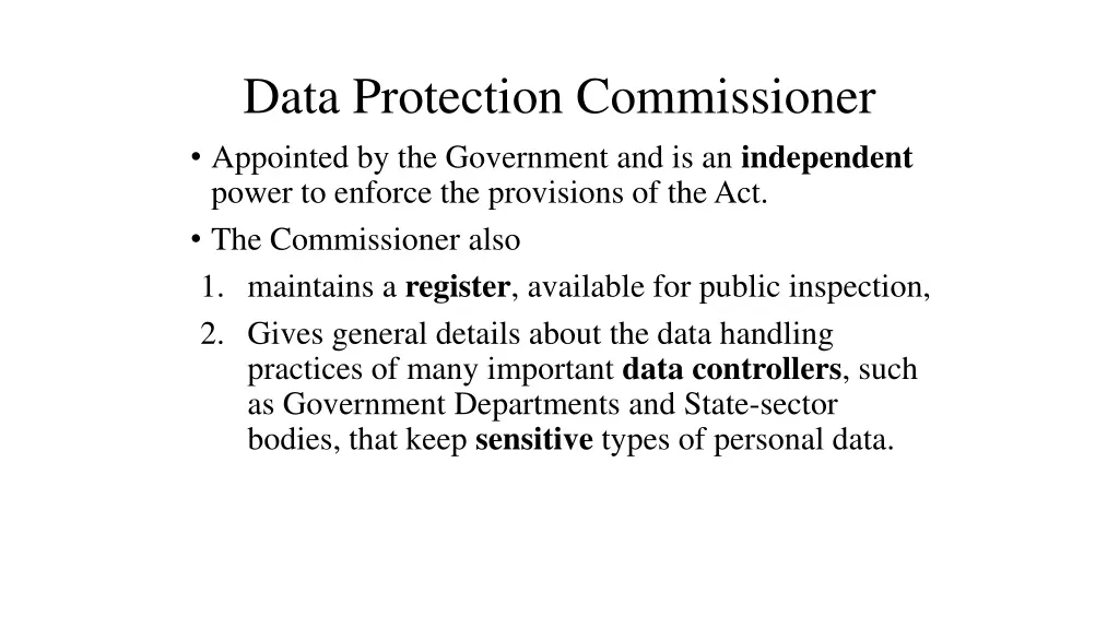 data protection commissioner