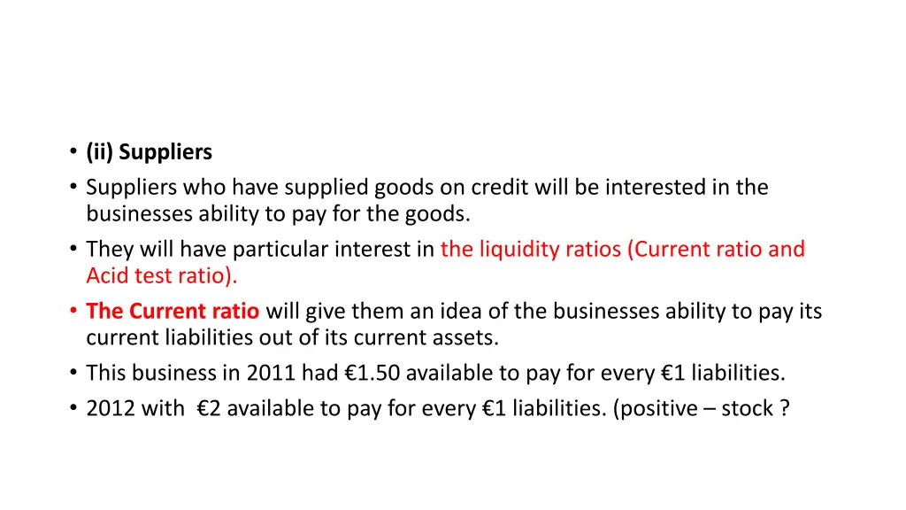 ii suppliers suppliers who have supplied goods
