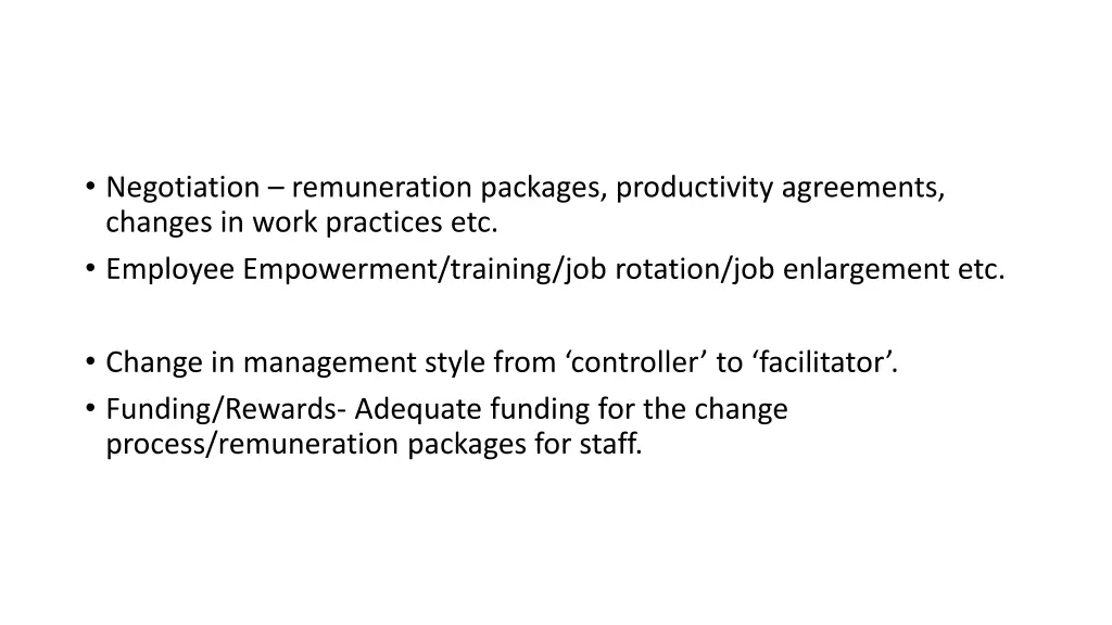 negotiation remuneration packages productivity