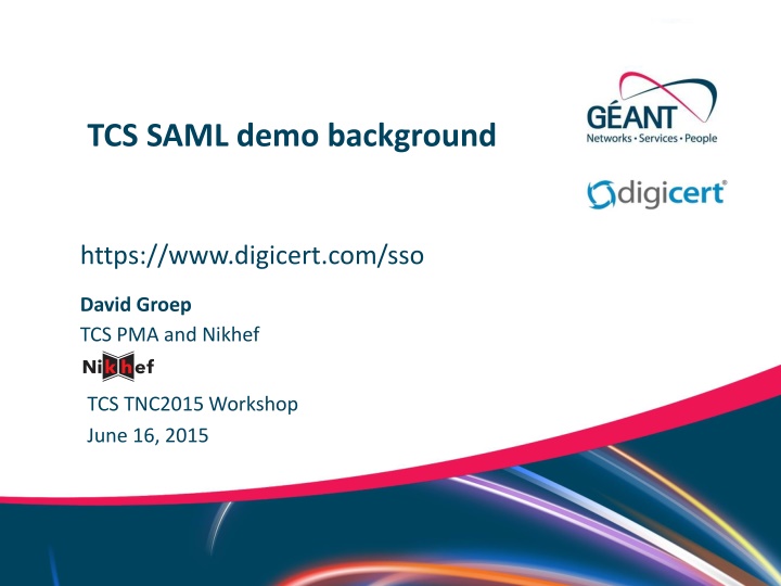 tcs saml demo background