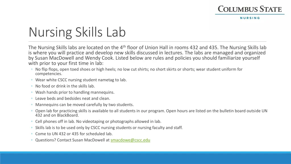 nursing skills lab