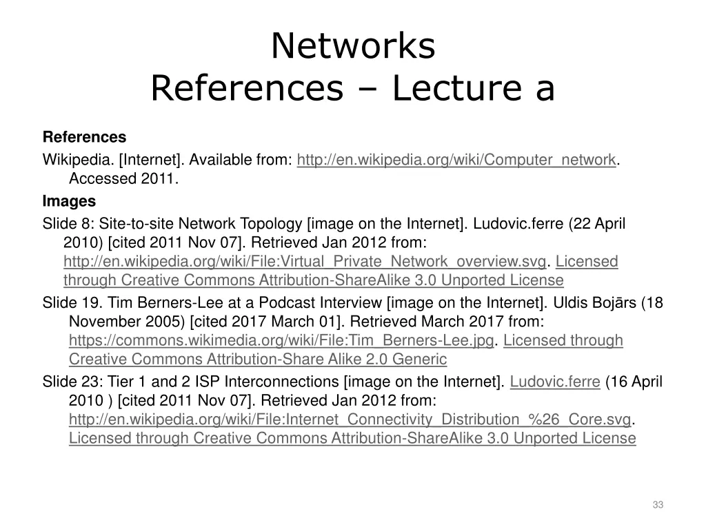 networks 1