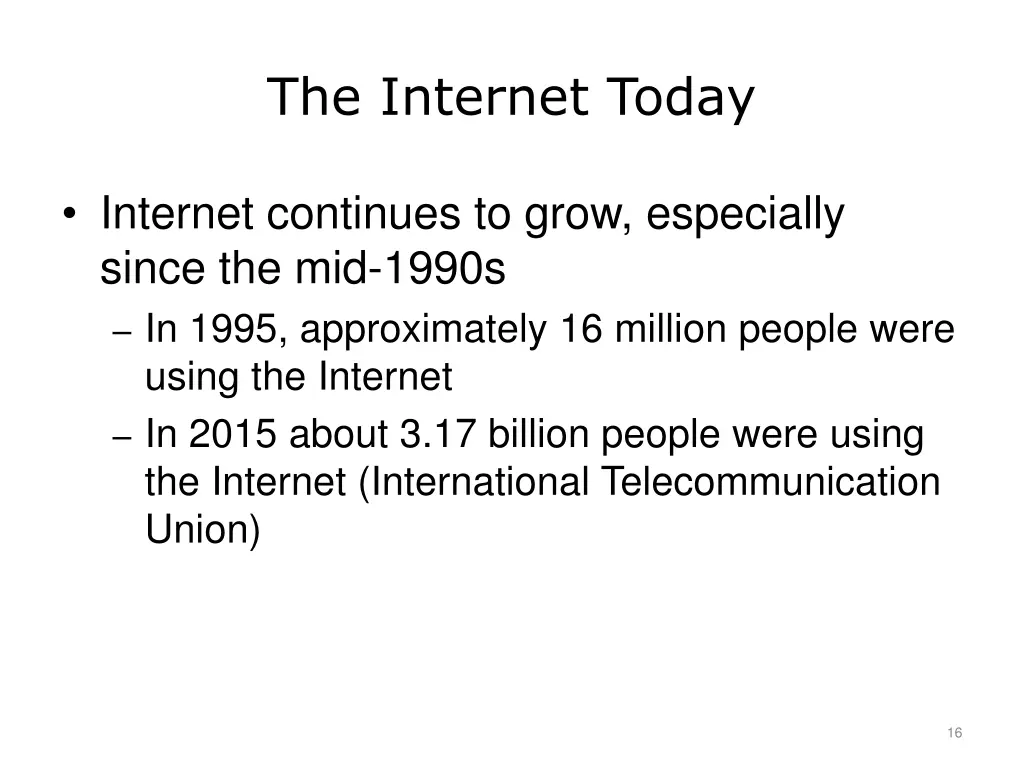 the internet today