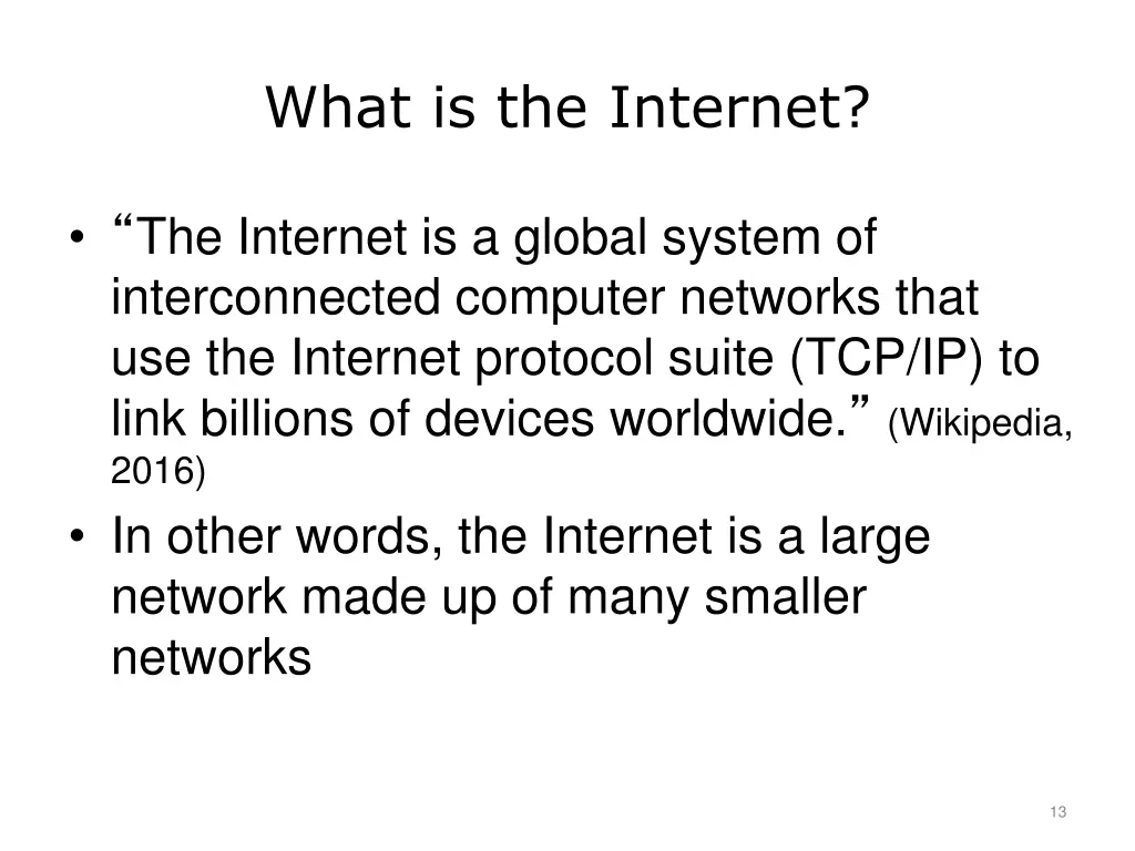 what is the internet