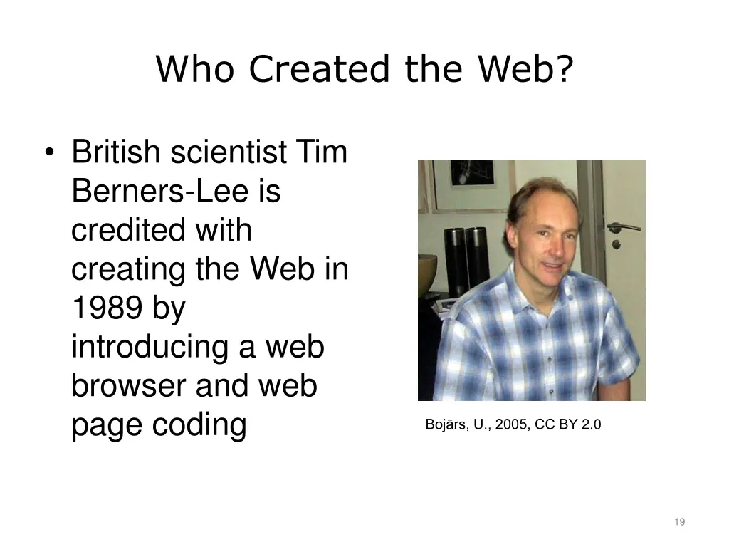 who created the web
