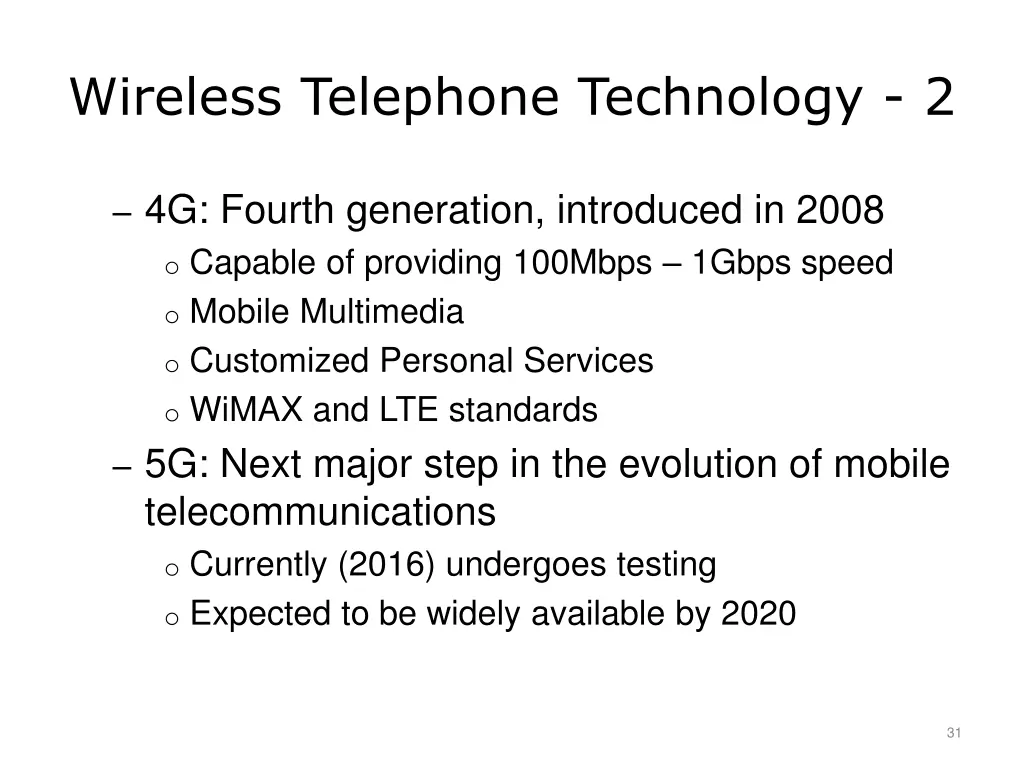 wireless telephone technology 2