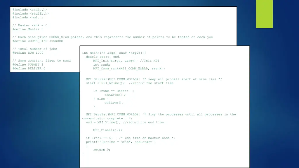 include stdio h include stdlib h include mpi h