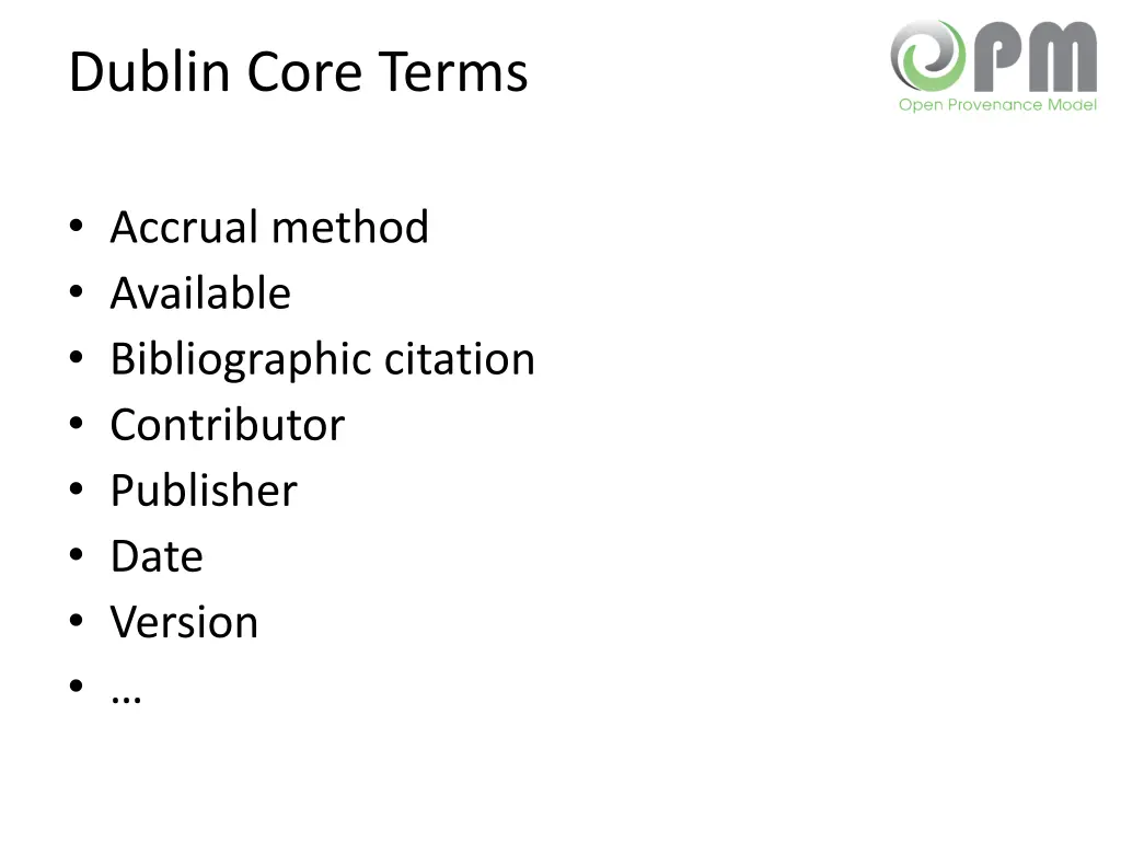 dublin core terms