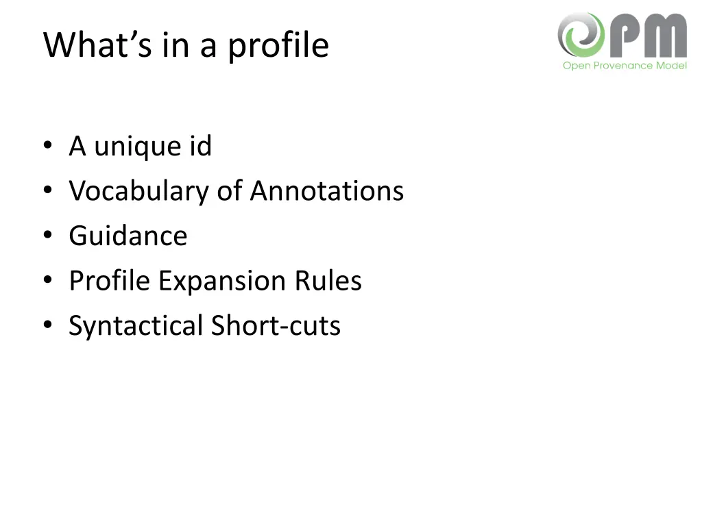 what s in a profile