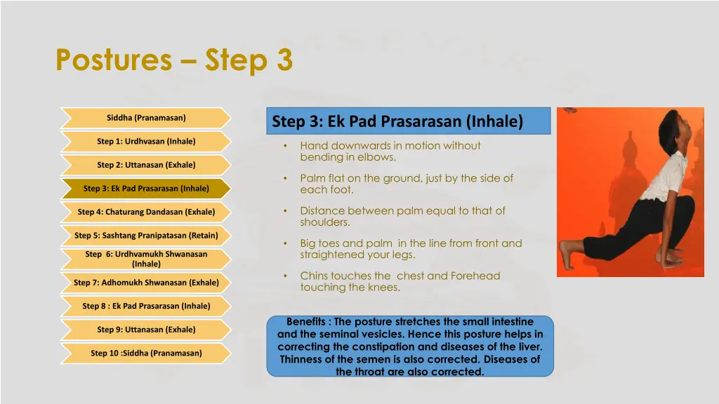 postures step 3