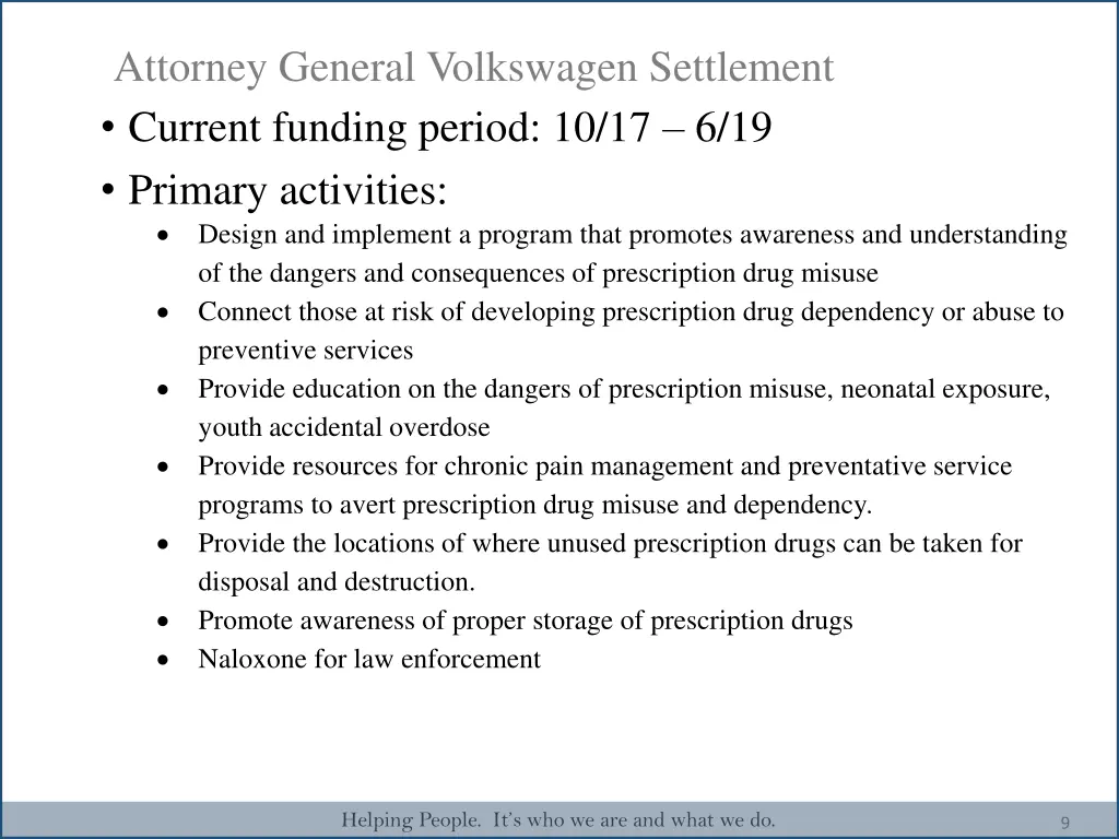 attorney general volkswagen settlement current