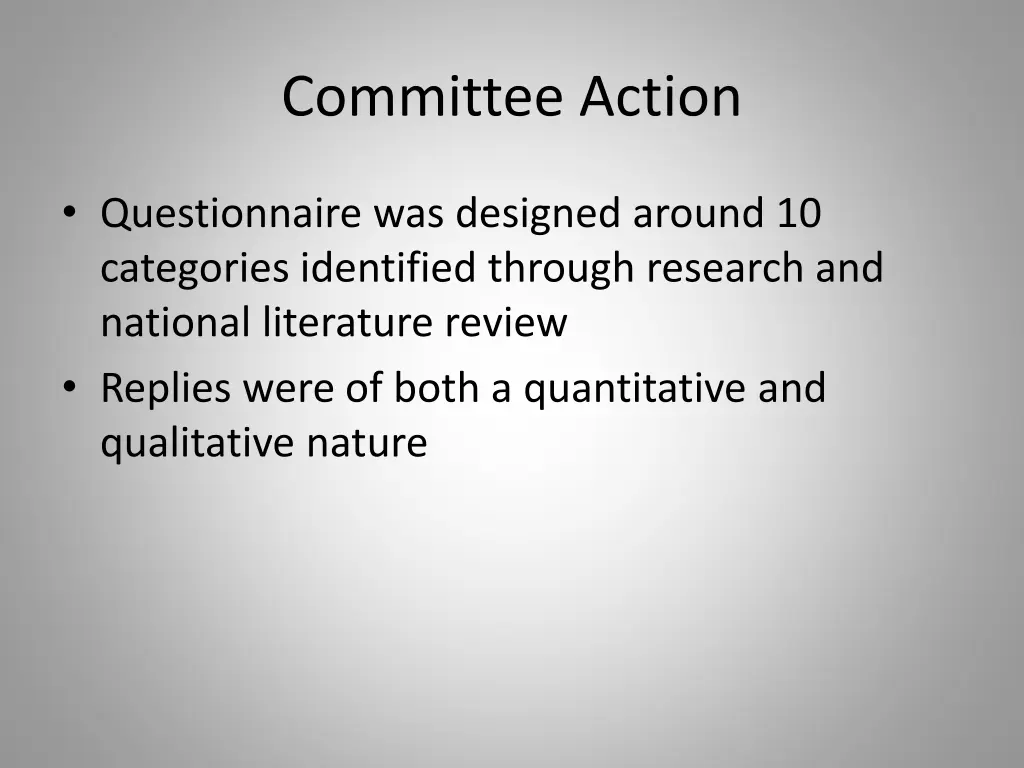 committee action 1