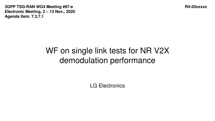 3gpp tsg ran wg4 meeting 97 e electronic meeting