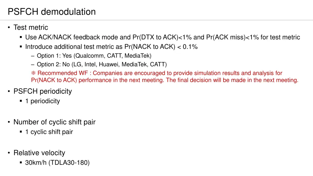 psfch demodulation
