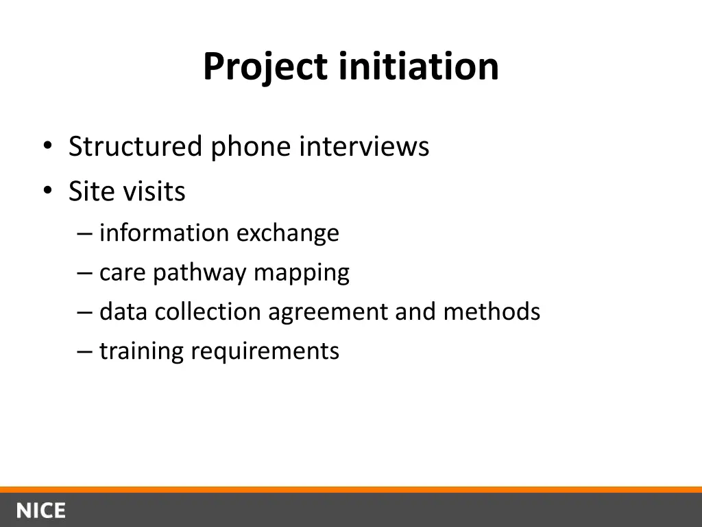 project initiation
