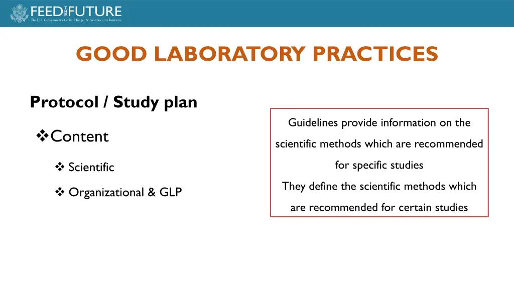 good laboratory practices