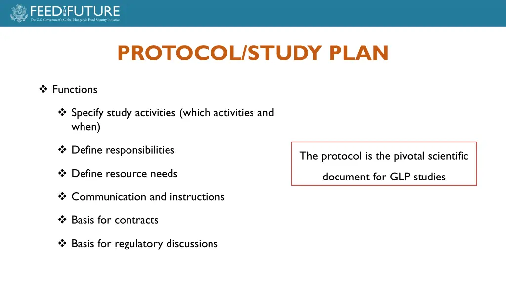 protocol study plan