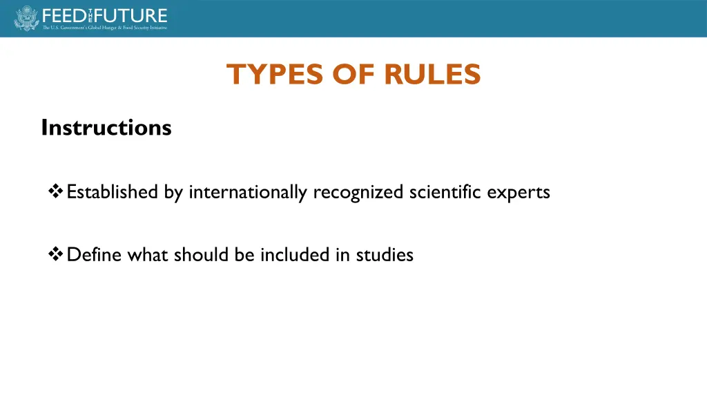 types of rules 1