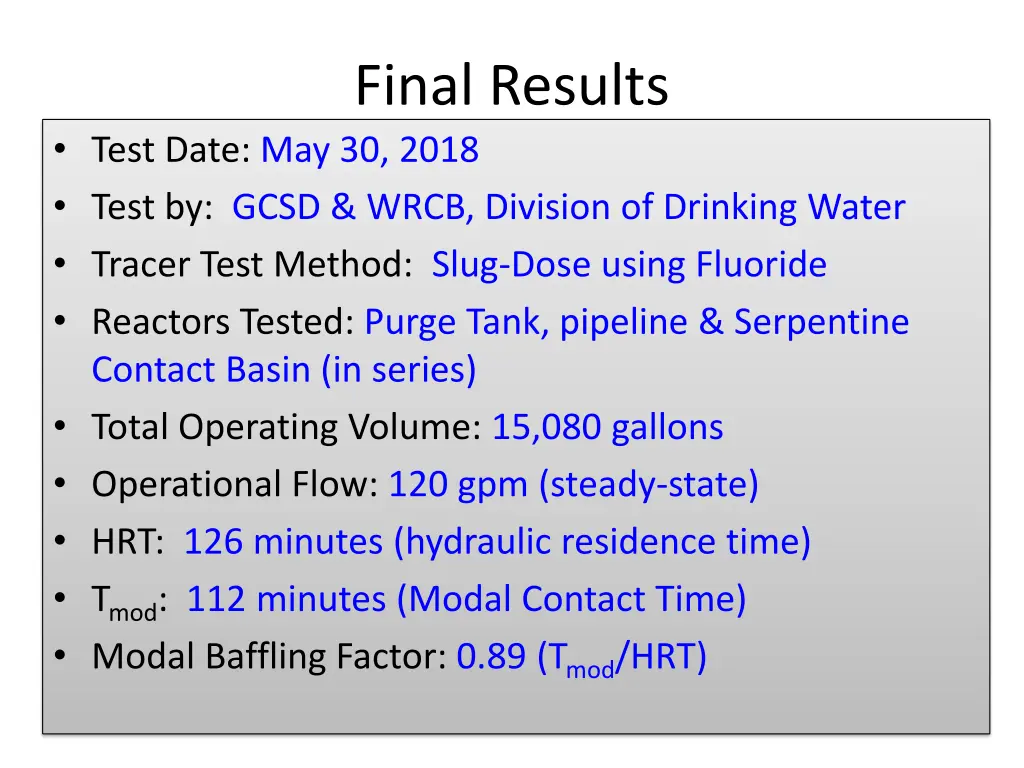 final results