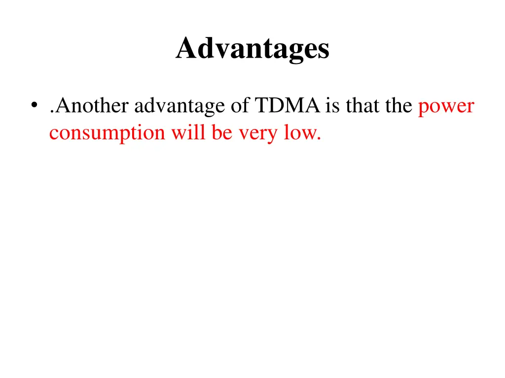 advantages