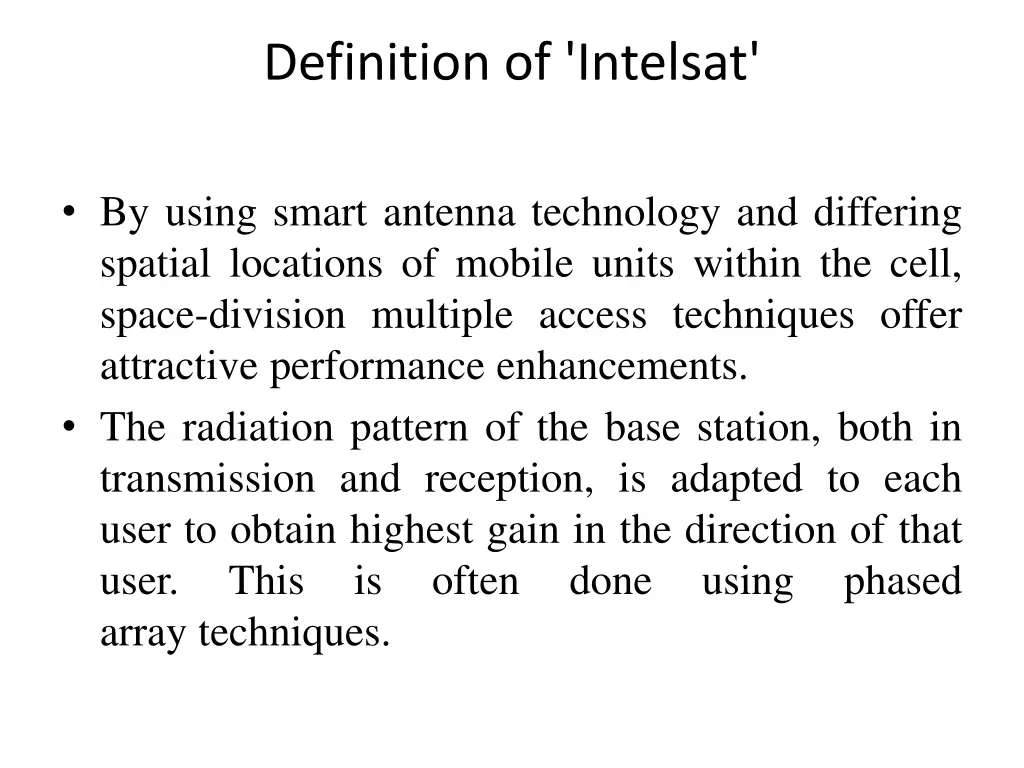 definition of intelsat