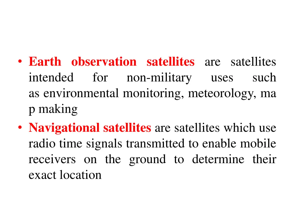 earth observation satellites are satellites