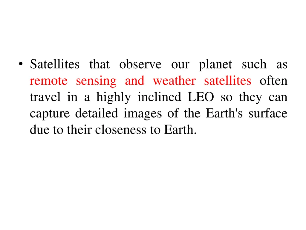 satellites that observe our planet such as remote