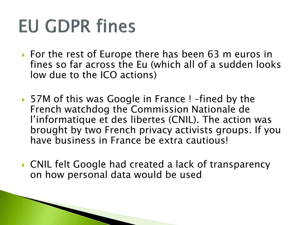 for the rest of europe there has been 63 m euros