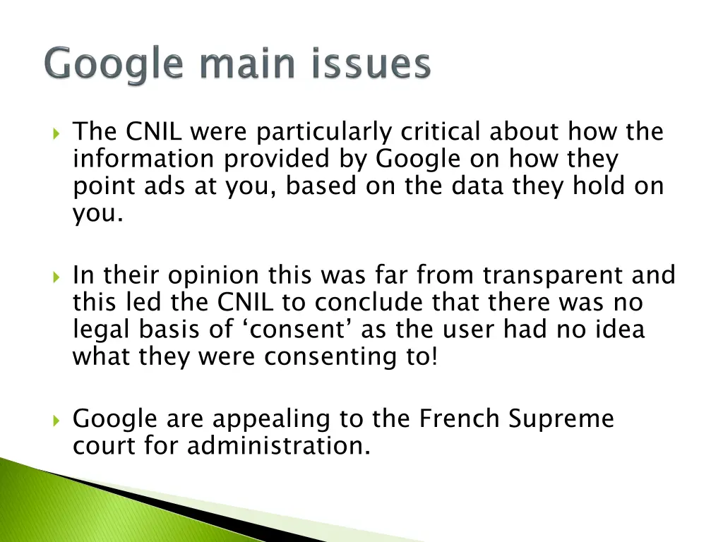 the cnil were particularly critical about