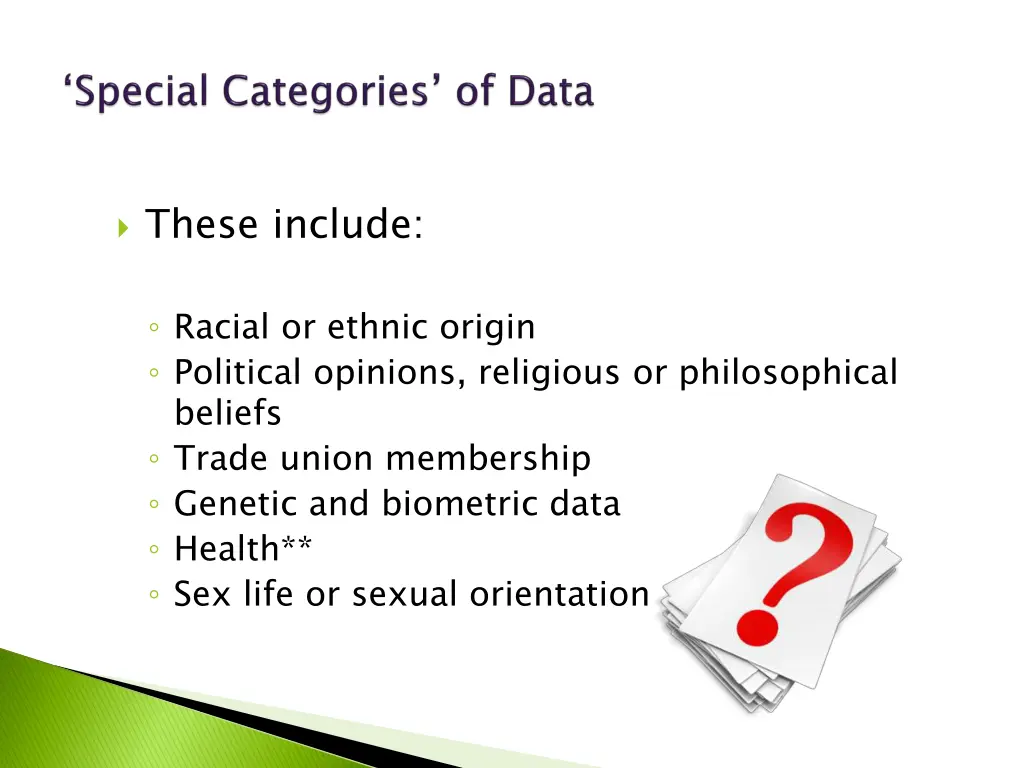 these include
