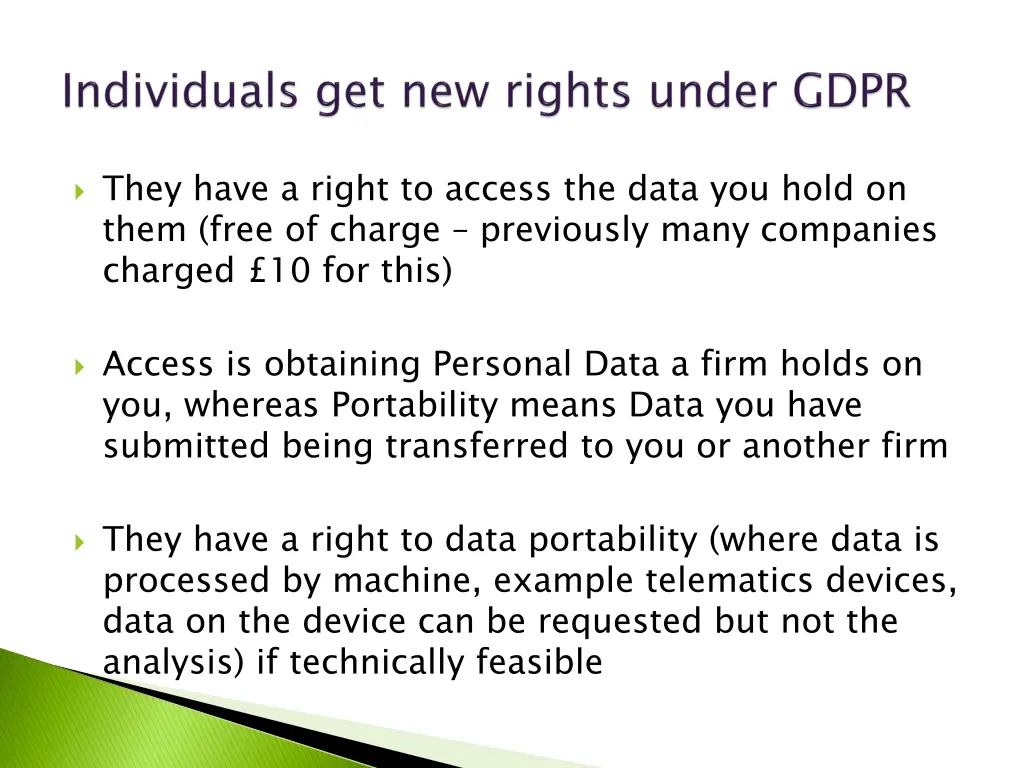 they have a right to access the data you hold