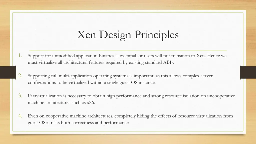 xen design principles