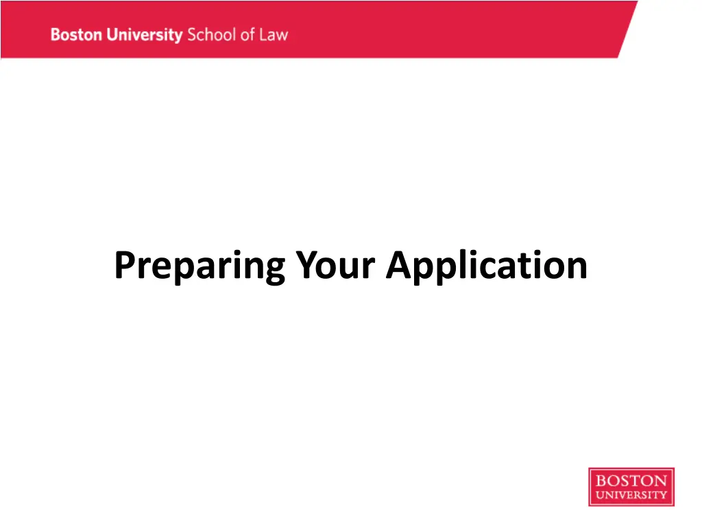 preparing your application