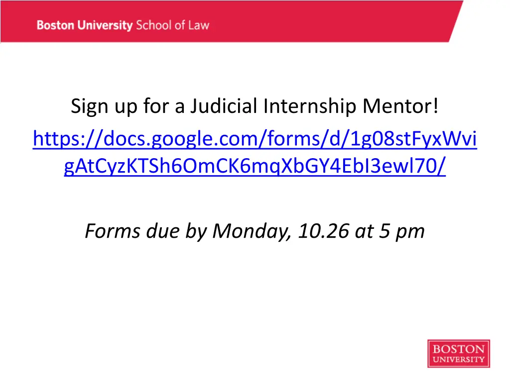 sign up for a judicial internship mentor https