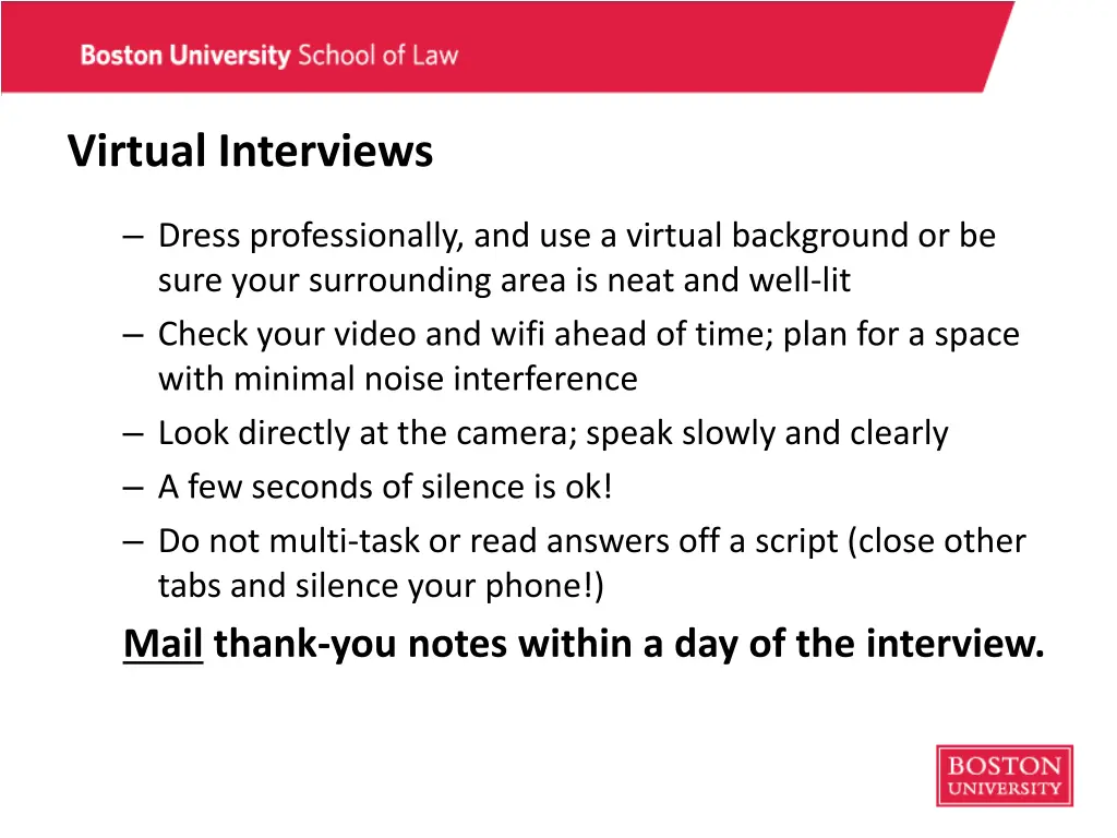 virtual interviews