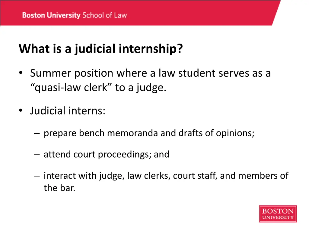 what is a judicial internship