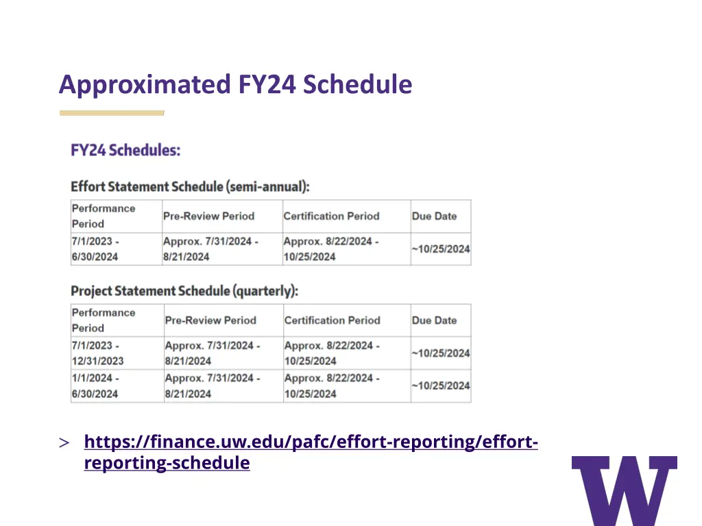 approximated fy24 schedule