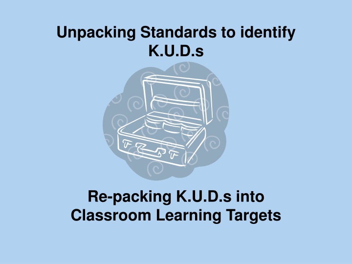 unpacking standards to identify k u d s