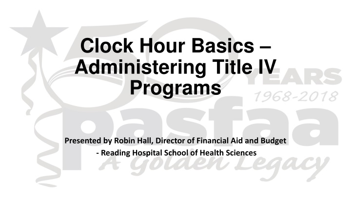 clock hour basics administering title iv programs