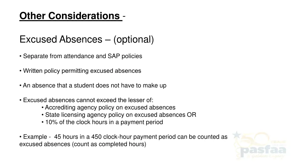 other considerations