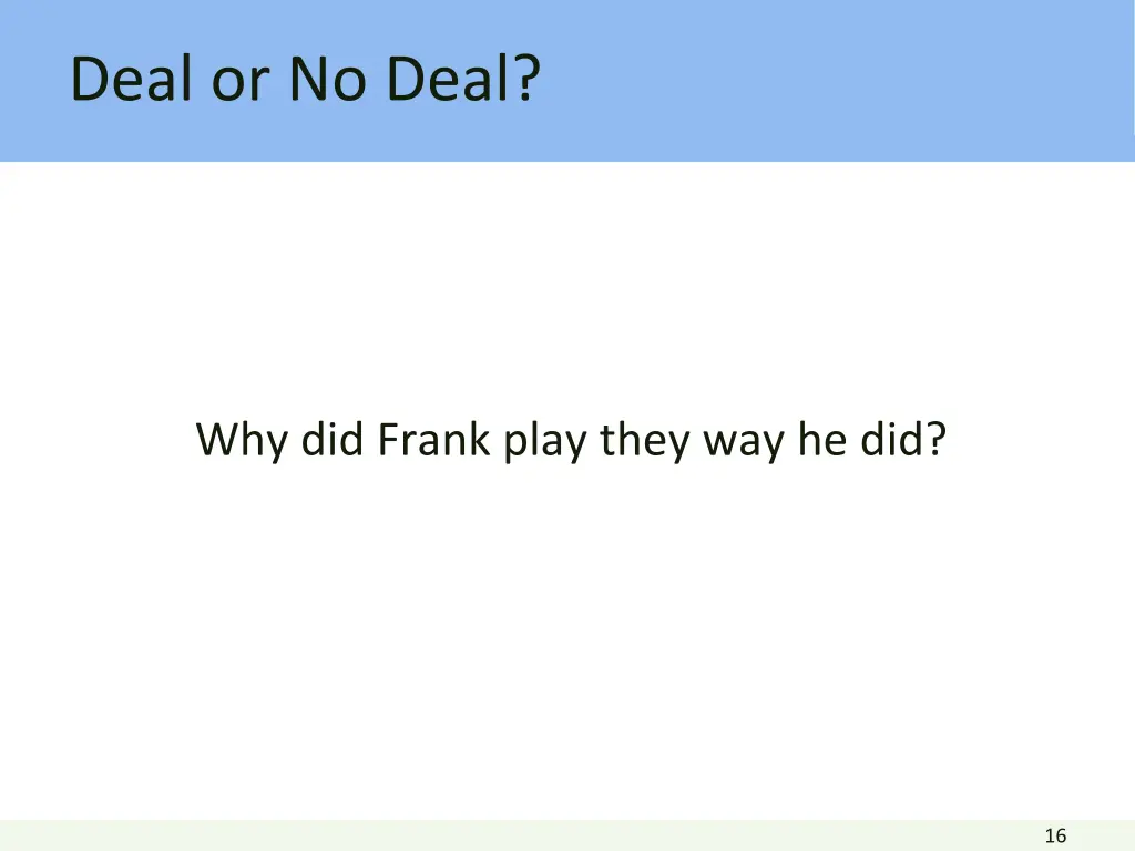 deal or no deal