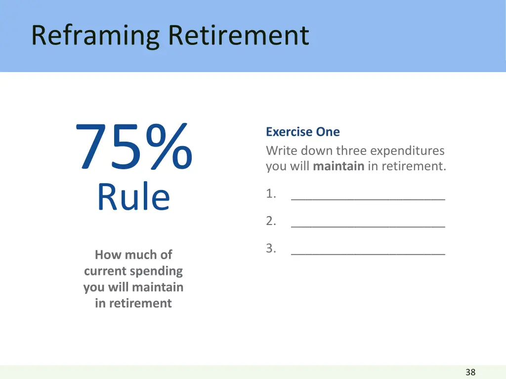 reframing retirement