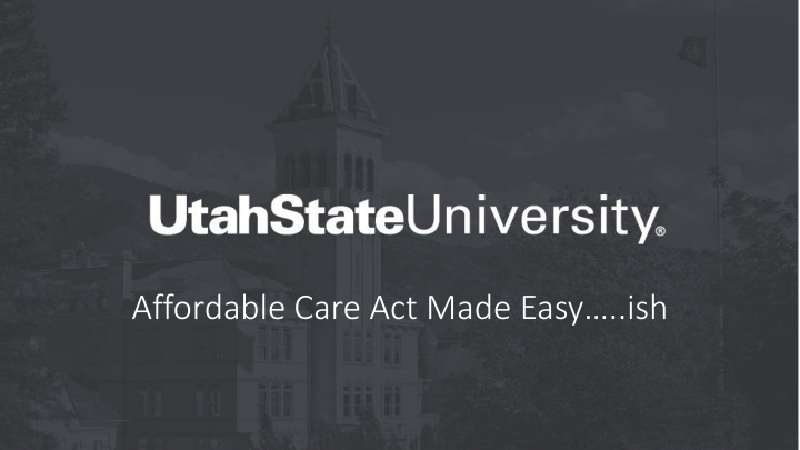 affordable care act made easy ish