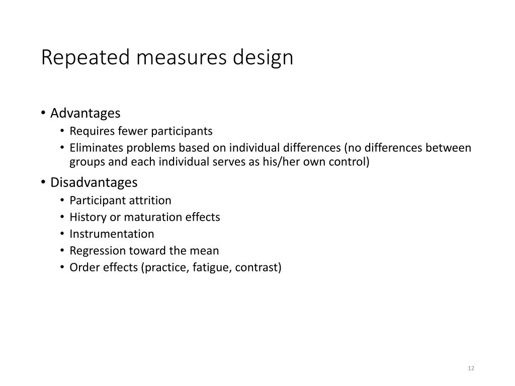repeated measures design