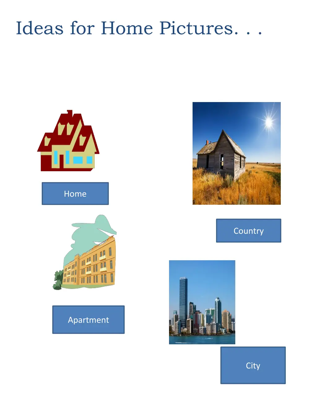 ideas for home pictures